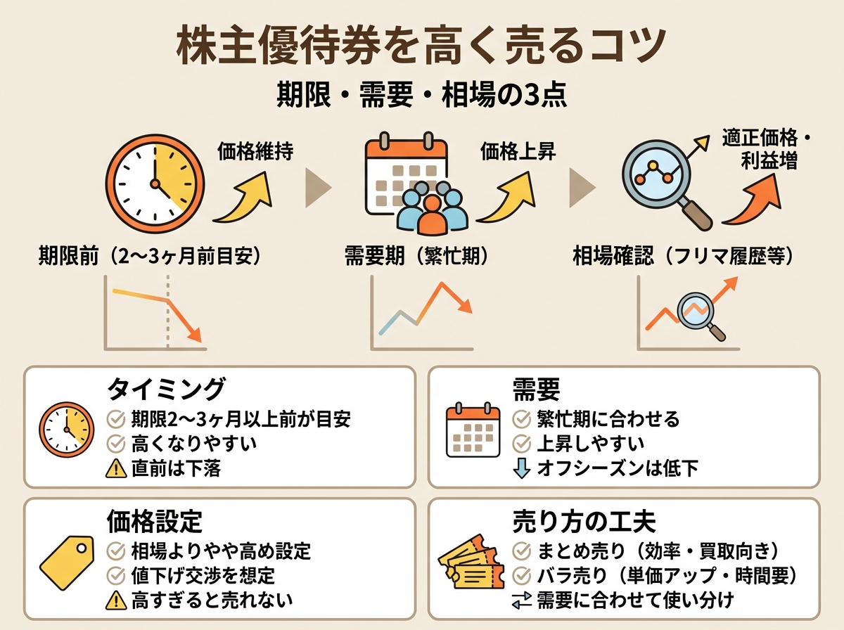株主優待券を高く売るコツ