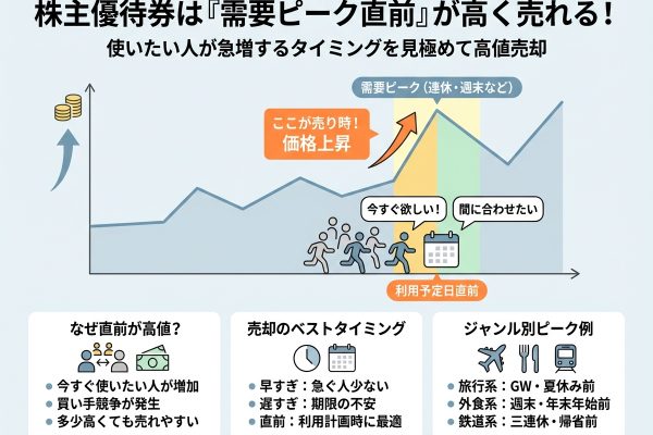 株主優待券はいつ売るのが得？高く売れる時期と判断基準を解説