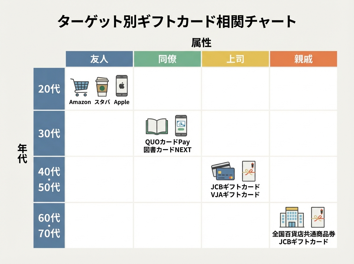 【贈る相手別】失敗しないギフトカードの選定基準と解決策