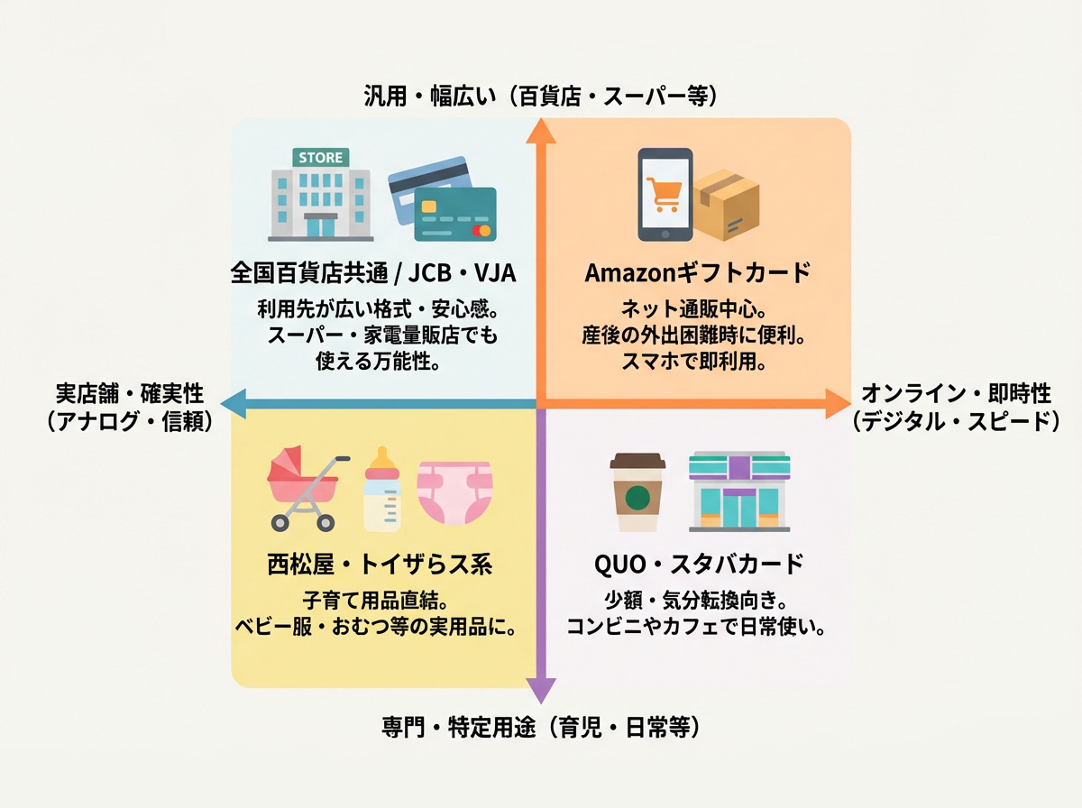 【プロが厳選】出産祝いにおすすめの商品券・ギフトカード徹底比較
