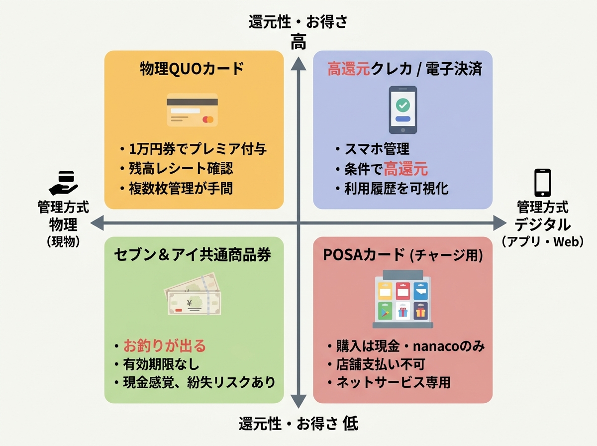 決済4分類マトリックス