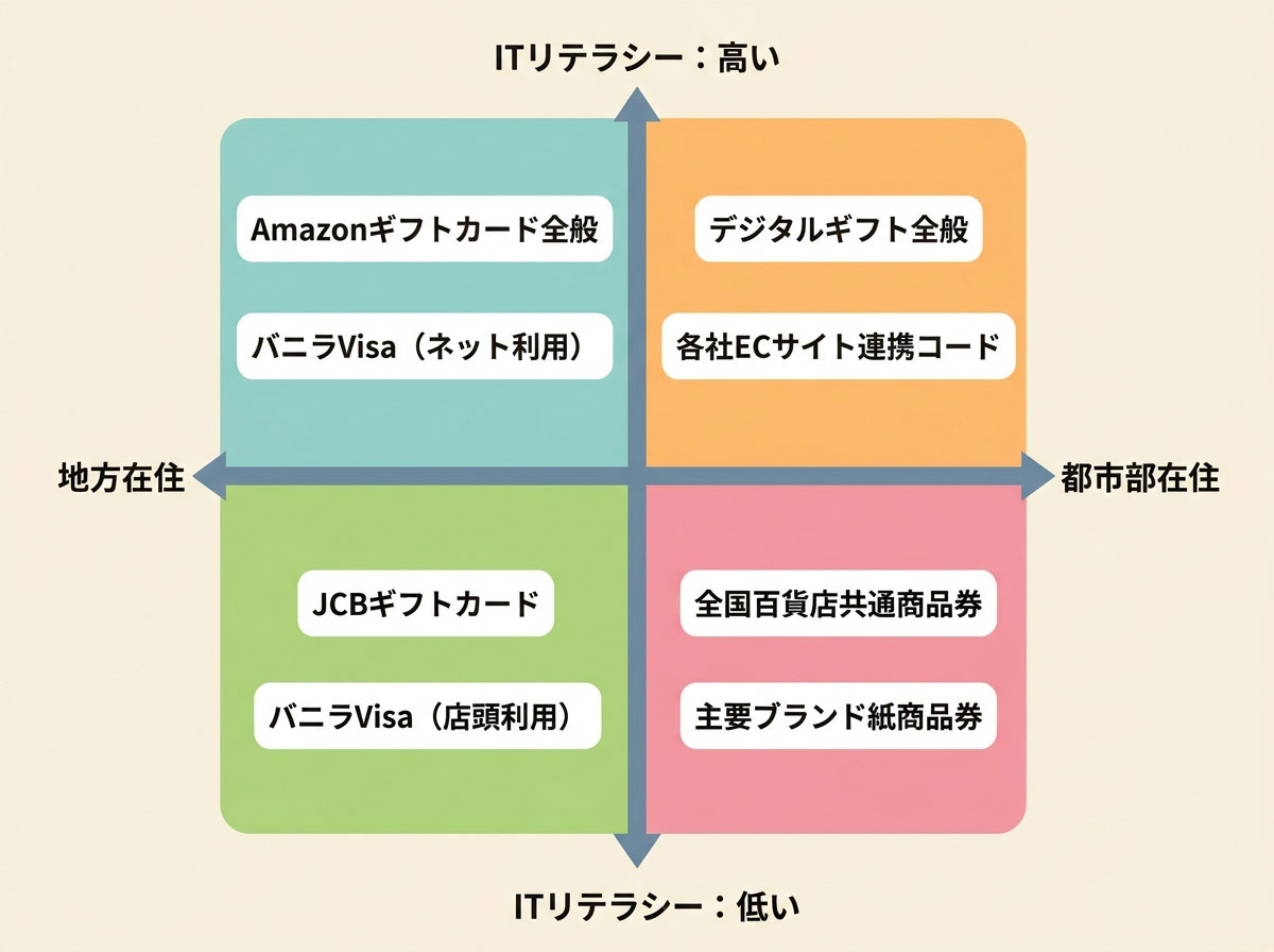 在住エリア×ITリテラシー 適合マトリクス