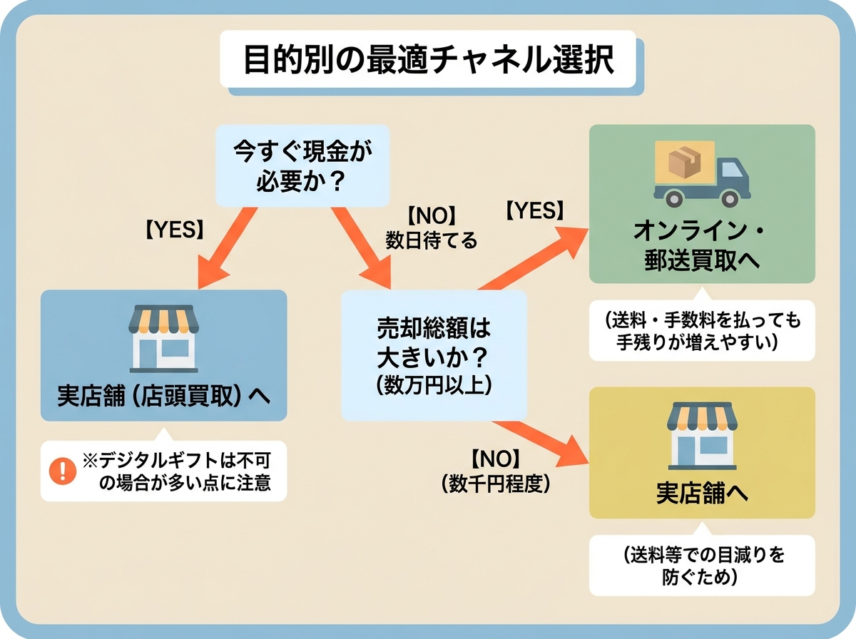 目的別の最適チャネル選択