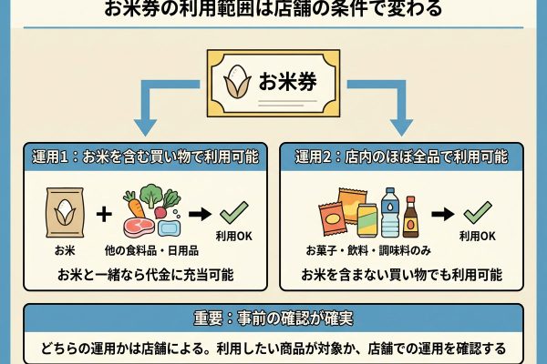 お米券は「お米専用」ではない？利用条件で見極める使い道