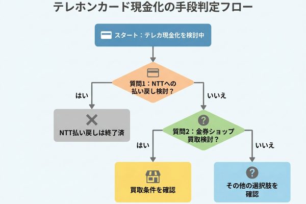 テレホンカードの換金方法は？買取と払い戻しの違いと判断基準
