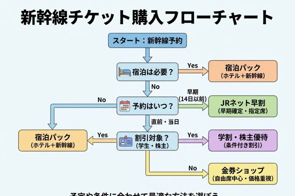 新幹線チケットを格安で買うなら？ 安さだけでなく利用条件で選ぶ基準