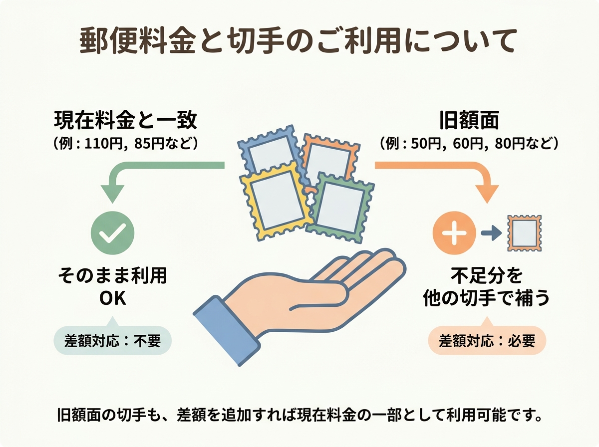 切手料金は額面通り使える？古い切手の「今いくら」を整理する
