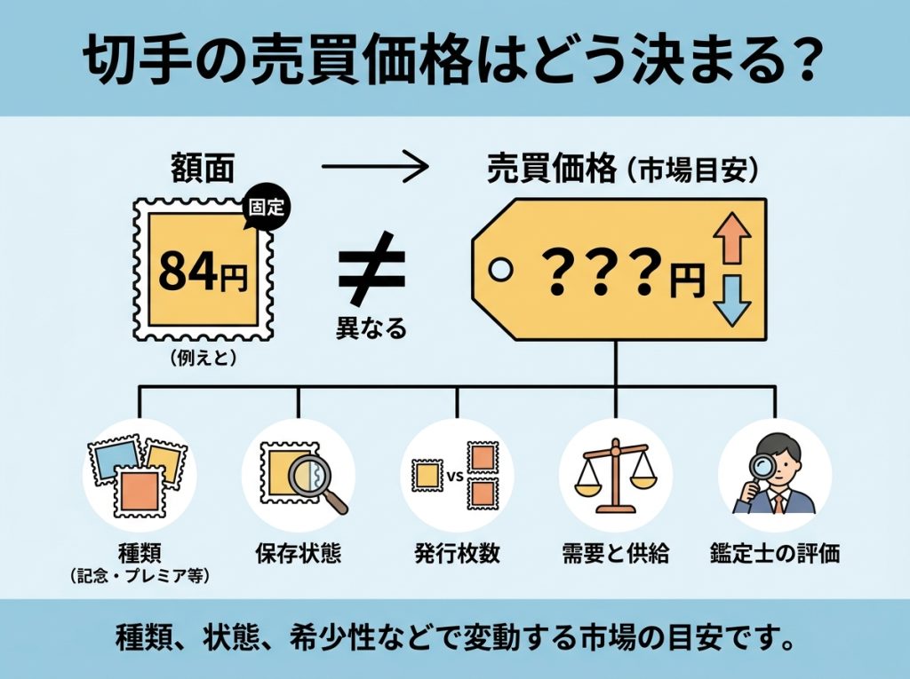 切手の価値を決める要素