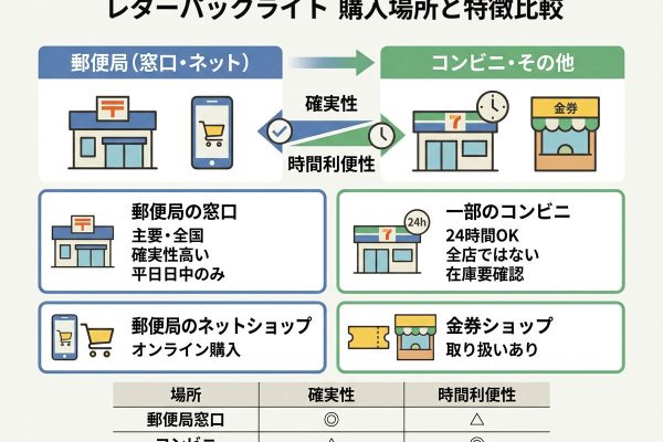 レターパックライトはどこで買える？営業時間外でも手に入る購入先と確認ポイント
