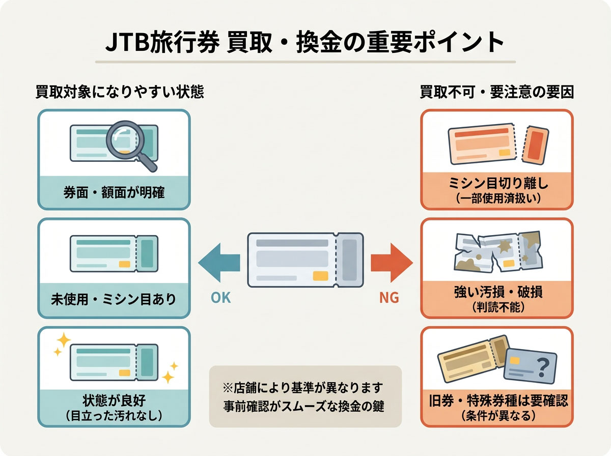 JTB旅行券 買取・換金の重要ポイント