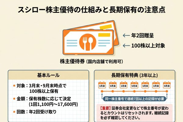 スシローの株主優待は？対象株数・金額・使い方を2026年9月基準で解説