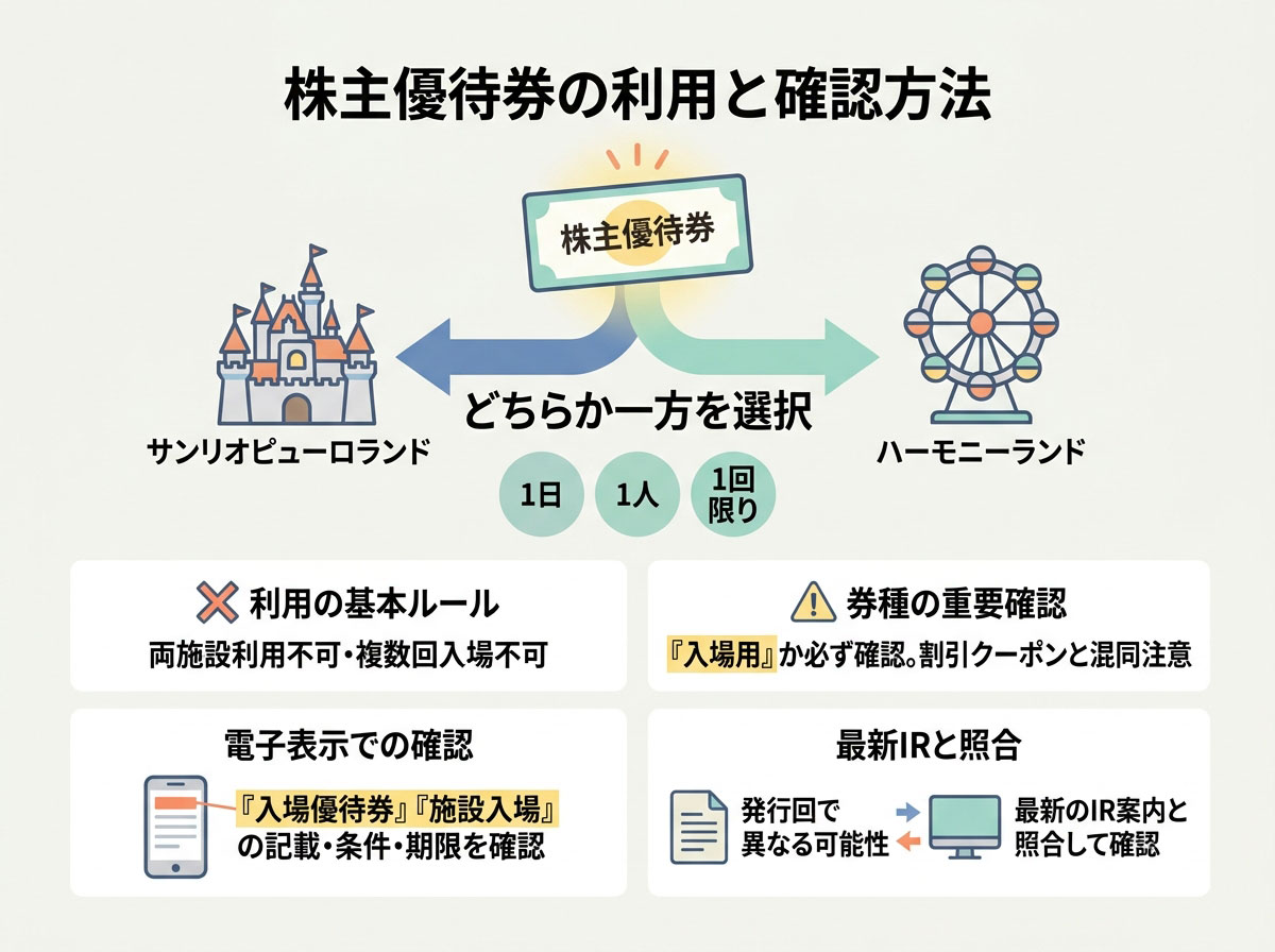 株主優待券の利用と確認方法