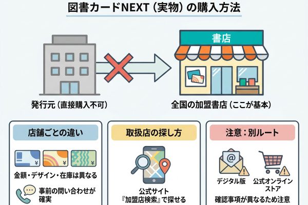 図書カードNEXTはどこで買える？コンビニの取扱いと購入前の確認点