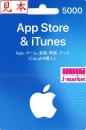 【送料無料　可能】 App Store & iTunes ギフトカード　5,000円