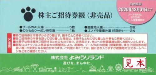 よみうりランド株主優待券 冊子【プールWAI付】 有効期限 12月31日 