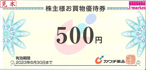 カワチ薬品株主お買物優待券 500円 有効期限:2024年6月30日の価格