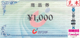 カワチ薬品商品券　1,000円