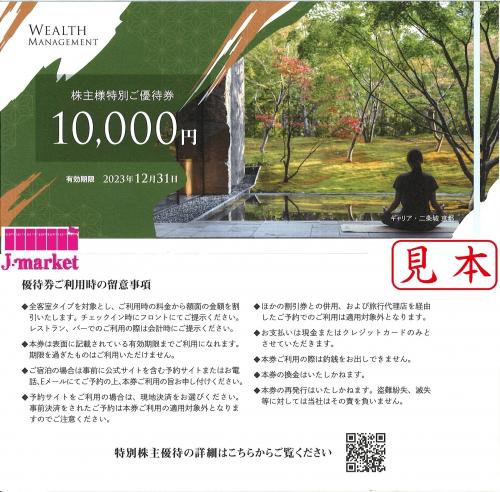 ウェルスマネジメント 株主優待 10000円 - その他