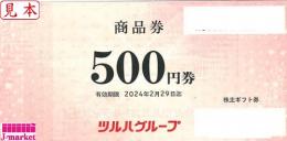 ツルハホールディングス商品券　500円　有効期限2024年2月末