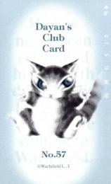 【わちふぃーるど ダヤン Dayan's Club Card No57】テレカ/テレホンカード50度