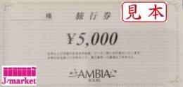 アンビアツアーズ　ほほえみ旅行券　5000円