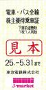 東京 急行電鉄/東急電鉄 株主優待乗車証回数券式 2025年5月31日まで