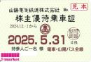 山陽電気鉄道/山陽鉄道　株主優待乗車証定期券式(電車・バス全線) 2025年5月31日