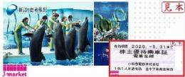 【水族館チケット+電鉄往復切符　お得セット!】　新江ノ島水族館入館券+小田急電鉄乗車証回数券式 　