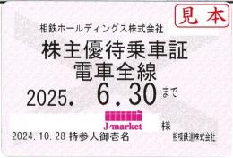 【新券】相模鉄道/相鉄  定期券式(電車全線) 2025年6月30日