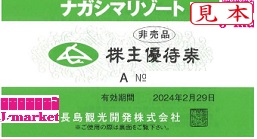 ナガシマスパーランド ナガシマリゾート 株主優待券 2024年2月29日の