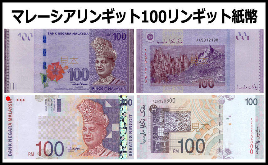 マレーシアリンギット(MYR) 100リンギット紙幣 の買取｜金券ショップ J